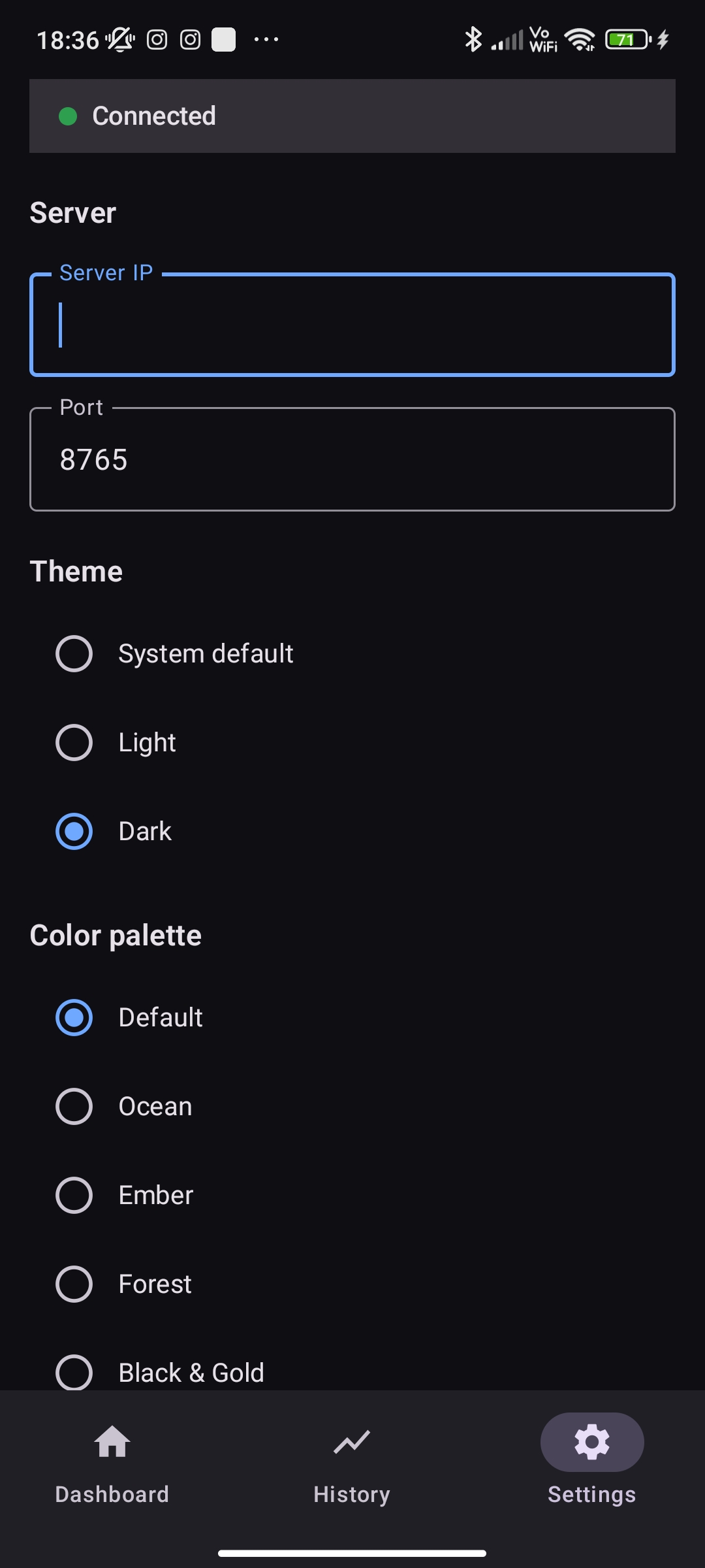 PC HW Monitor Settings