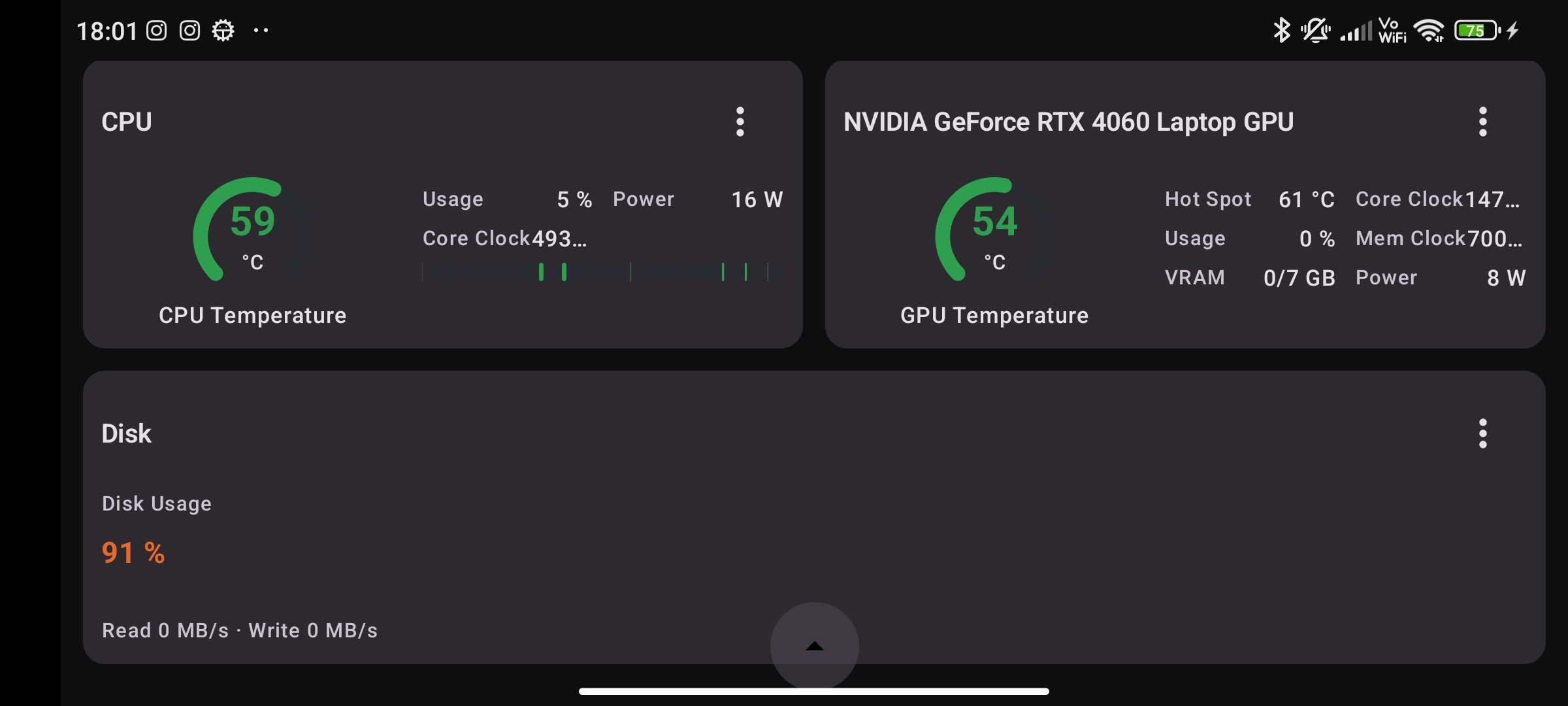 PC HW Monitor App Dashboard Landscape